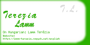 terezia lamm business card